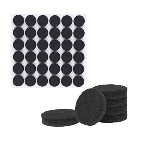 VABNEER 108 Stücke Filzgleiter Selbstklebend Rund, 15mm Schwarz Filz Pads Stühle mit 5mm Dick, Möbelgleiter Bodengleiter Schutz Ihrer Möbel Böden von VABNEER