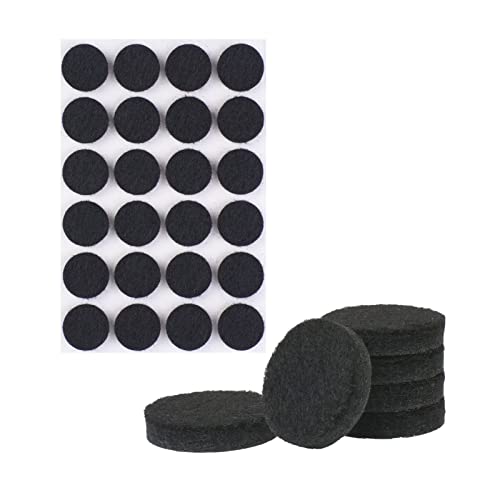 VABNEER 72 Stücke Filzgleiter Selbstklebend Rund, 20mm Schwarz Filz Pads Stühle mit 5mm Dick, Möbelgleiter Bodengleiter Schutz Ihrer Möbel Böden von VABNEER