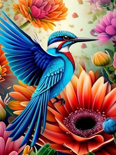 VAIIEYO 5D DIY 5D Diamond Painting Erwachsene Vogel, Diamant Painting Bilder Malerei Kits Tier, Malen Nach Zahlen Diamant Home Wand Decor Gemälde Kreuzstich Diamond Dekoration 30x40 cm-49 von VAIIEYO