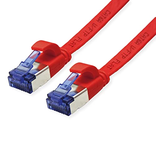 VALUE Patchkabel Kat.6A (Class EA) FTP, extra-flach, rot, 3 m von VALUE