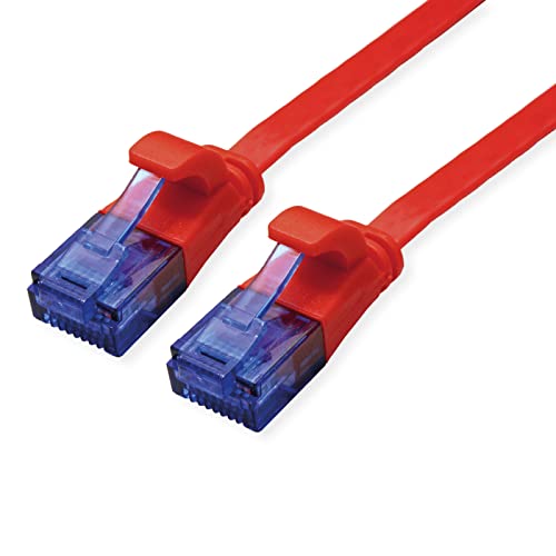 VALUE Patchkabel Kat.6A (Class EA) UTP, extra-flach, rot, 3 m von VALUE