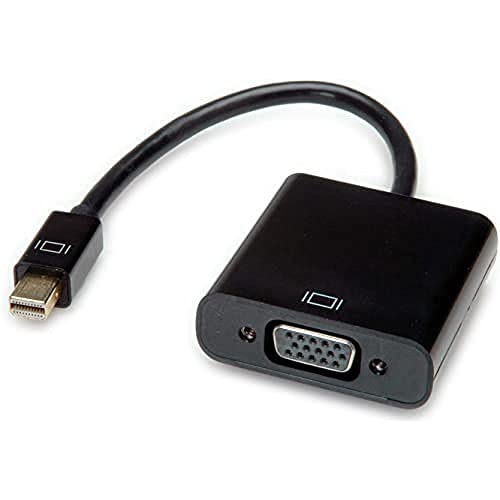 Value Mini DisplayPort-VGA Adapter | Mini DP Stecker - VGA Buchse | Aktiv | mit einer Auflösung von bis zu 1920x1080 / 1920x1200 @60Hz! von VALUE