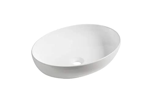 VBChome Waschbecken 51 x 39 Keramik Oval Waschtisch Handwaschbecken Aufsatzwaschbecken Waschschale Gäste WC VBChome Waschbecken 51 x 39 Keramik Oval Waschtisch Handwaschbecken Aufsatzwaschbecken Waschschale Gäste WC von VBChome