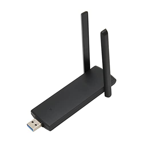 VBESTLIFE Dualband-USB-WLAN-Adapter, 867 Mbit/s, 5 GHz, 400 Mbit/s, 2 GHz, High-Gain-Antenne, AP-Modus, für Win-Desktop-Laptop von VBESTLIFE