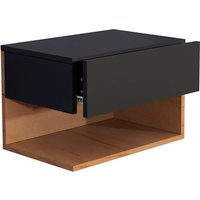 VCM Wandregal »Usal«, BxHxL: 45 x 30 x 32 cm - schwarz von VCM