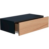 VCM Wandregal »Usal«, BxHxL: 60 x 15 x 30 cm - schwarz von VCM