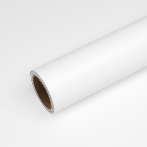 VEELIKE Dick Tapeten Weiß Klebefolie Möbel Selbstklebende Folie Weiß Matt Möbelfolie für Küche Wandtapete Badezimmer Wasserfest Schrankaufkleber Schlafzimmer Dekorfolie Wohnzimmer 40cm×300cm VEELIKE Dick Tapeten Weiß Klebefolie Möbel Selbstklebende Folie Weiß Matt Möbelfolie für Küche Wandtapete Badezimmer Wasserfest Schrankaufkleber Schlafzimmer Dekorfolie Wohnzimmer 40cm×300cm von VEELIKE