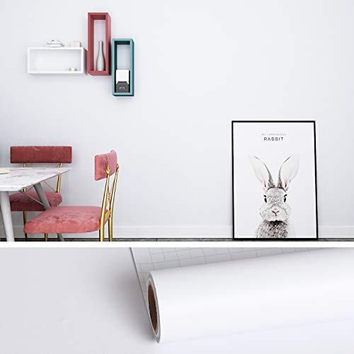 VEELIKE Klebefolie Tapete Weiß Matt Möbelfolie Dekofolie Selbstklebend Klebefolie Möbel Weiss Abwaschbare Tapete Küche Lavendel e Folie für Möbel Matt Tapete Schlafzimmer Wohnzimmer 40cm x 600cm VEELIKE Klebefolie Tapete Weiß Matt Möbelfolie Dekofolie Selbstklebend Klebefolie Möbel Weiss Abwaschbare Tapete Küche Lavendel e Folie für Möbel Matt Tapete Schlafzimmer Wohnzimmer 40cm x 600cm von VEELIKE
