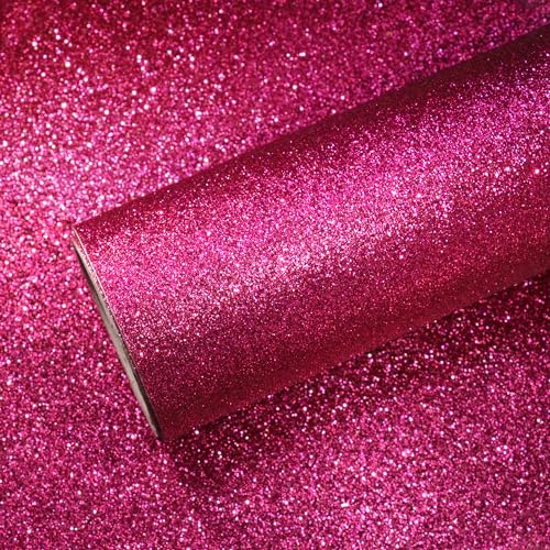 VEELIKE Möbelfolie Glitzer Heißes Rosa Glitzerfolie Tapete Glitzer Magenta Glitzerpapier Deko Wohnzimmer Party Dekoration Wandtapete Luxus Dekorfolie für Möbel Frisiertisch Schlafzimmer 40cm×300cm VEELIKE Möbelfolie Glitzer Heißes Rosa Glitzerfolie Tapete Glitzer Magenta Glitzerpapier Deko Wohnzimmer Party Dekoration Wandtapete Luxus Dekorfolie für Möbel Frisiertisch Schlafzimmer 40cm×300cm von VEELIKE