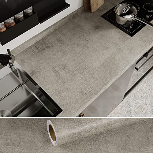 VEELIKE Tapete Betonoptik Grau 40cm×900cm Wandtapete Retro Vintage Selbstklebende Folie Industrial Klebefolie Küchenrückwand Gartendeko Wasserfest Wanddeko Wohnzimmer Tapeten Muster für Schlafzimmer VEELIKE Tapete Betonoptik Grau 40cm×900cm Wandtapete Retro Vintage Selbstklebende Folie Industrial Klebefolie Küchenrückwand Gartendeko Wasserfest Wanddeko Wohnzimmer Tapeten Muster für Schlafzimmer von VEELIKE