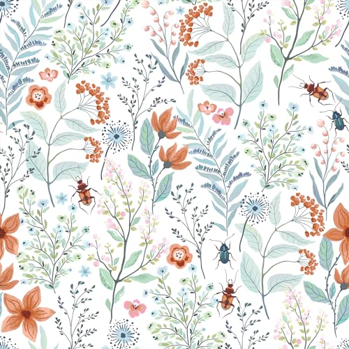 VEELIKE Tapete Blätter Blau Blumentapete Vintage Fototapete Blumen Insekten Klebefolie Muster Tapete Wohnzimmer Modern Dekoration Schlafzimmer Möbelfolie selbstklebend Folie Ornamente 44.5cm×300cm VEELIKE Tapete Blätter Blau Blumentapete Vintage Fototapete Blumen Insekten Klebefolie Muster Tapete Wohnzimmer Modern Dekoration Schlafzimmer Möbelfolie selbstklebend Folie Ornamente 44.5cm×300cm von VEELIKE