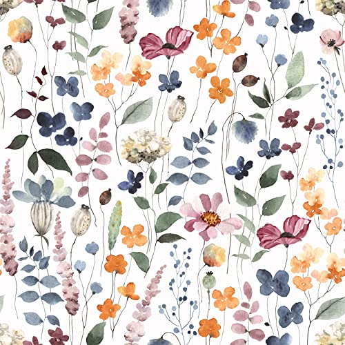 VEELIKE Tapete Blumen Weiß Selbstklebende Tapete Blätter Aquarell Blumentapete Fototapete Schlafzimmer Vintage Schrankpapier Klebefolie Blumen Möbelfolie Badezimmer Tropische Tapeten 44.5cm x 300cm VEELIKE Tapete Blumen Weiß Selbstklebende Tapete Blätter Aquarell Blumentapete Fototapete Schlafzimmer Vintage Schrankpapier Klebefolie Blumen Möbelfolie Badezimmer Tropische Tapeten 44.5cm x 300cm von VEELIKE