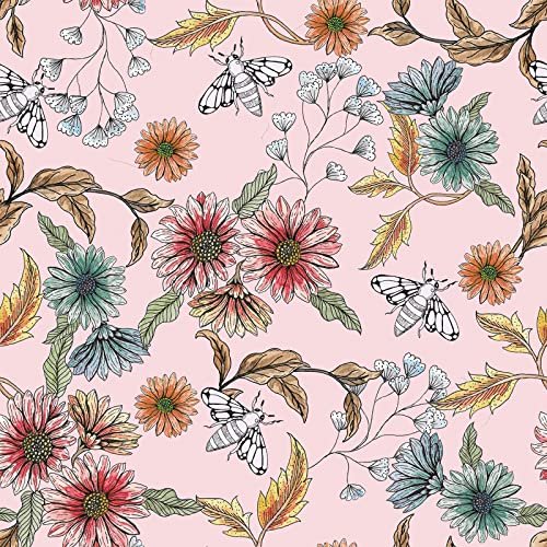 VEELIKE Tapete Gänseblümchen Blumen Rosa Vintage 44.5 cm × 900 cm Tropische Tapete Blumentapete Honigbiene Mustertapete Selbstklebende Tapete Blumen Dekoration Schlafzimmer Badezimmer Möbelfolie VEELIKE Tapete Gänseblümchen Blumen Rosa Vintage 44.5 cm × 900 cm Tropische Tapete Blumentapete Honigbiene Mustertapete Selbstklebende Tapete Blumen Dekoration Schlafzimmer Badezimmer Möbelfolie von VEELIKE