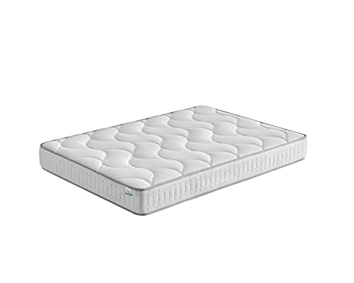 VEGGIE MATTRESS ANIMAL FREE Pacific Matratze, Memory-Schaum, weiß, 135x200 cm von VEGGIE MATTRESS ANIMAL FREE