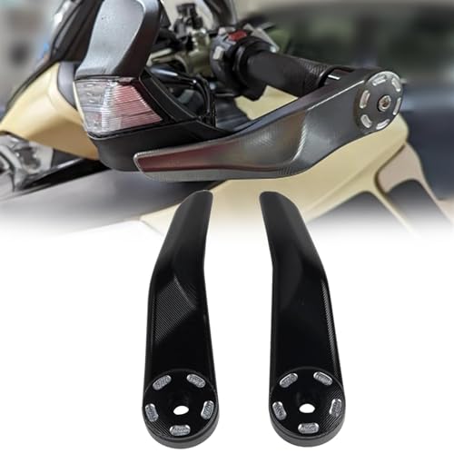 VELLOW Motorrad Lenker Handschutz Hand Schild Schutz Schutz Zubehör Für Ducati Hypermotard 950 SP 950SP 796 1100 Zubehör (Color : Schwarz) von VELLOW