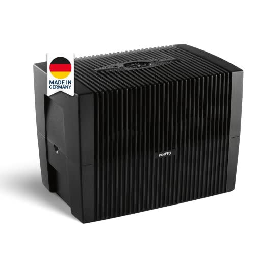 Venta LW45 Comfort Plus, Luftbefeuchter für Räume bis 60 qm, brillant schwarz, mit digitaler Steuerung von VENTA