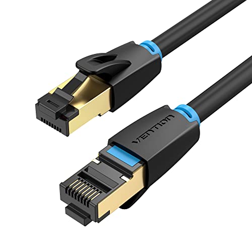 VENTION Cat 8 7 6 5 LAN Kabel 5M Netzwerkkabel Patchkabel Ethernet Kabel 40Gbps Hochgeschwindigkeits 2000MHz S/FTP POE Gigabit RJ45 Vergoldeter für PS4/5, Xbox One, Router, TV, Switch, Modem usw von VENTION