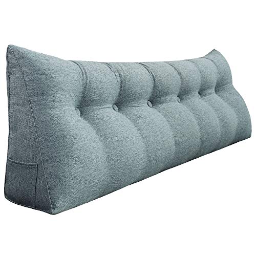 VERCART Keilkissen Bett Großes Rückenkissen Bett Kopfteil Bequemes Lesekissen für Bett und Sofa 2 in 1 Rückenlehne und Kopfkissen Couchkissen Langes XXL Lendenkissen Leinen 180cm Grau VERCART Keilkissen Bett Großes Rückenkissen Bett Kopfteil Bequemes Lesekissen für Bett und Sofa 2 in 1 Rückenlehne und Kopfkissen Couchkissen Langes XXL Lendenkissen Leinen 180cm Grau von VERCART