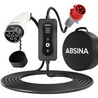 Absina Ladekabel für Elektroautos 5,5kW - 11kW auf Typ 2 von VERSCHIEDENE