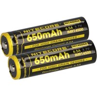 Verschiedene - 2x Nitecore Li-Ion Akku Typ 14500 imr (NI14500A) 650 mAh aa von VERSCHIEDENE