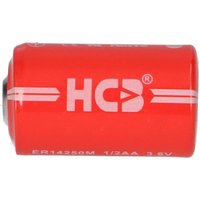 Verschiedene - hcb Lithium 3,6V Batterie ER14250M 1/2AA-Zelle, Hochstrom -40°C + 85°C von VERSCHIEDENE