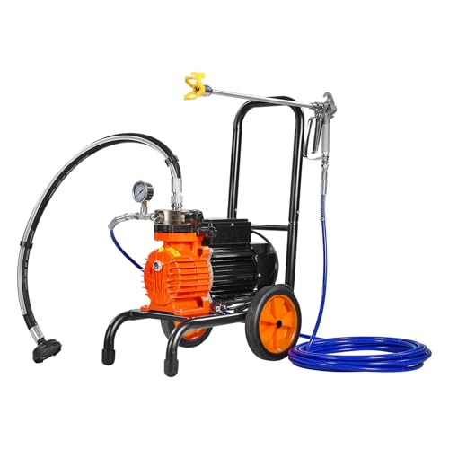 VEVOR Airless-Farbspritzgerät mit Membran, 900 W effizientes Airless-Farbspritzgerät mit Wagen, 1800 psi Airless-Farbspritzgerät, mit Verlängerungsstang, 1,8 L/min Hochdruck Airless Farbsprühsystem VEVOR Airless-Farbspritzgerät mit Membran, 900 W effizientes Airless-Farbspritzgerät mit Wagen, 1800 psi Airless-Farbspritzgerät, mit Verlängerungsstang, 1,8 L/min Hochdruck Airless Farbsprühsystem von VEVOR