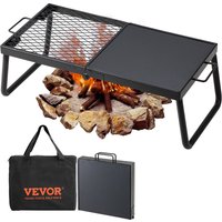 Bbq Gills Holzkohlegrill Klappgrill Tischgrill 570 x 285 x 230 mm, 6 kg Belastbar Tragbarer Reisegrill Outdoor Campinggrill 300 ℃, Grillgitter + von VEVOR