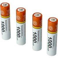 4 x aaa, Micro, R3, HR03 Akku 1000mAh kompatibel mit Panasonic KX-TG6592, KX-TG6711, KX-TG6712, KX-TG6721, KX-TG6722, KX-TG6723, KX-TG6724 - Vhbw von VHBW