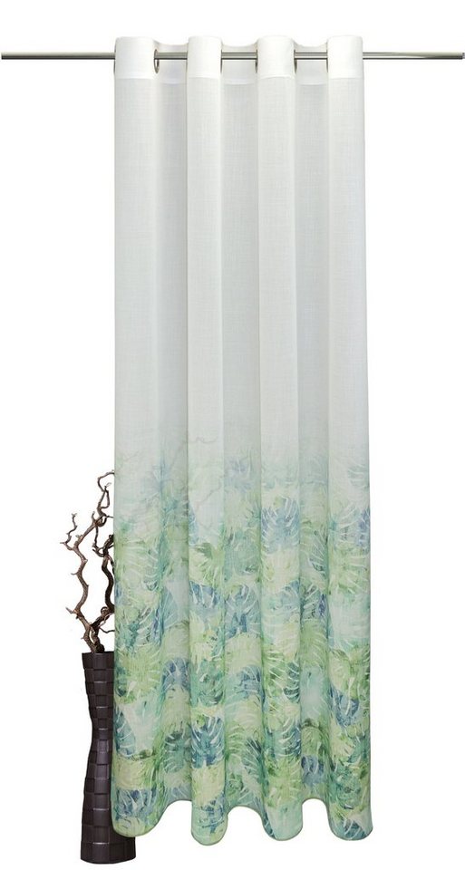 Vorhang Zara, VHG, Ösen (1 St), leicht perforiert, Aquarell, Digitaldruck, Farbverlauf von VHG