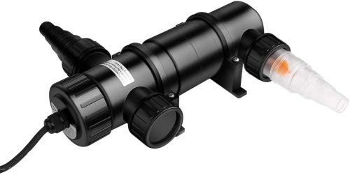 VIALIA UVC Klärer, Modell: CUV-111, 11 Watt, Teichklärer mit 3 Anschlüssen, UV-Schauglas, Teichfilter mit Pumpe für den Gartenteich VIALIA UVC Klärer, Modell: CUV-111, 11 Watt, Teichklärer mit 3 Anschlüssen, UV-Schauglas, Teichfilter mit Pumpe für den Gartenteich von VIALIA