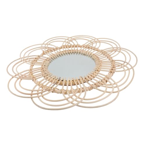 VICASKY Wandspiegel aus Rattan Handgewebtes Design Dekorativer Runder Spiegel für Wohnzimmer und Schlafzimmer Langlebig und Stilvoll Natürliche Khakifarbene Wanddekoration VICASKY Wandspiegel aus Rattan Handgewebtes Design Dekorativer Runder Spiegel für Wohnzimmer und Schlafzimmer Langlebig und Stilvoll Natürliche Khakifarbene Wanddekoration von VICASKY