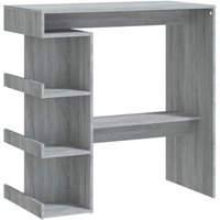 Bonnevie - Bartisch mit Regal Grau Sonoma 100x50x101,5 cm vidaXL von BONNEVIE