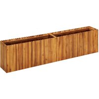 Bonnevie - Garten-Hochbeet,Blumenkasten 200 x 30 x 50 cm Massivholz Akazie vidaXL von BONNEVIE