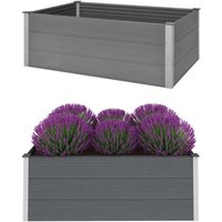 Bonnevie - Garten-Hochbeet,Blumenkasten wpc 150 x 100 x 54 cm Grau vidaXL von BONNEVIE