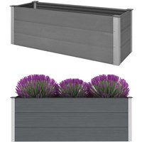 Garten-Hochbeet,Blumenkasten wpc 150 x 50 x 54 cm Grau vidaXL von BONNEVIE