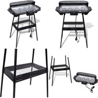 Grill BBQ Standgrill Barbecue Tischgrill Elektrogrill Gartengrill - Grills - Grill - Home & Living - Schwarz von VIDAXL