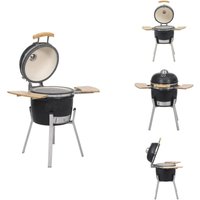 Grills - Kamado Barbecue Grill Räucherofen Keramik 76 cm - Schwarz von VIDAXL