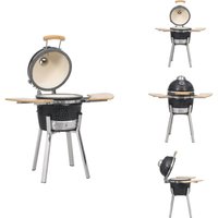 Grills - Kamado Grill BBQ Smoker Keramik 81 cm - Schwarz von VIDAXL