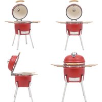 Kamado-Grill und Smoker Keramik 81 cm - Räuchergrill - Räuchergrills - Home & Living - Rot von VIDAXL