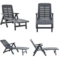 Klappliege Kunststoff Anthrazit - Sonnenliege - Gartenliege - Outdoor Möbel - Klappliege - Kunststoffeinrichtung - Home & Living Klappliege Kunststoff Anthrazit - Sonnenliege - Gartenliege - Outdoor Möbel - Klappliege - Kunststoffeinrichtung - Home & Living von VIDAXL