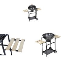 Kugelgrill Nevada Holzkohle-Grill - Grills - Barbecue - Home & Living - Schwarz von VIDAXL