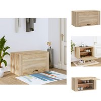 Schuhregale & -schränke - Living Wand-Schuhschrank Sonoma-Eiche 70x35x38 cm Holzwerkstoff - Braun von VIDAXL