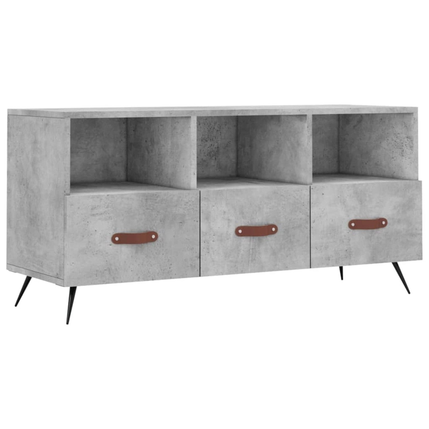 VidaXL TV-Schrank Betongrau 102x36x50 cm Holzwerkstoff Modell 8 VidaXL TV-Schrank Betongrau 102x36x50 cm Holzwerkstoff Modell 8 von VIDAXL