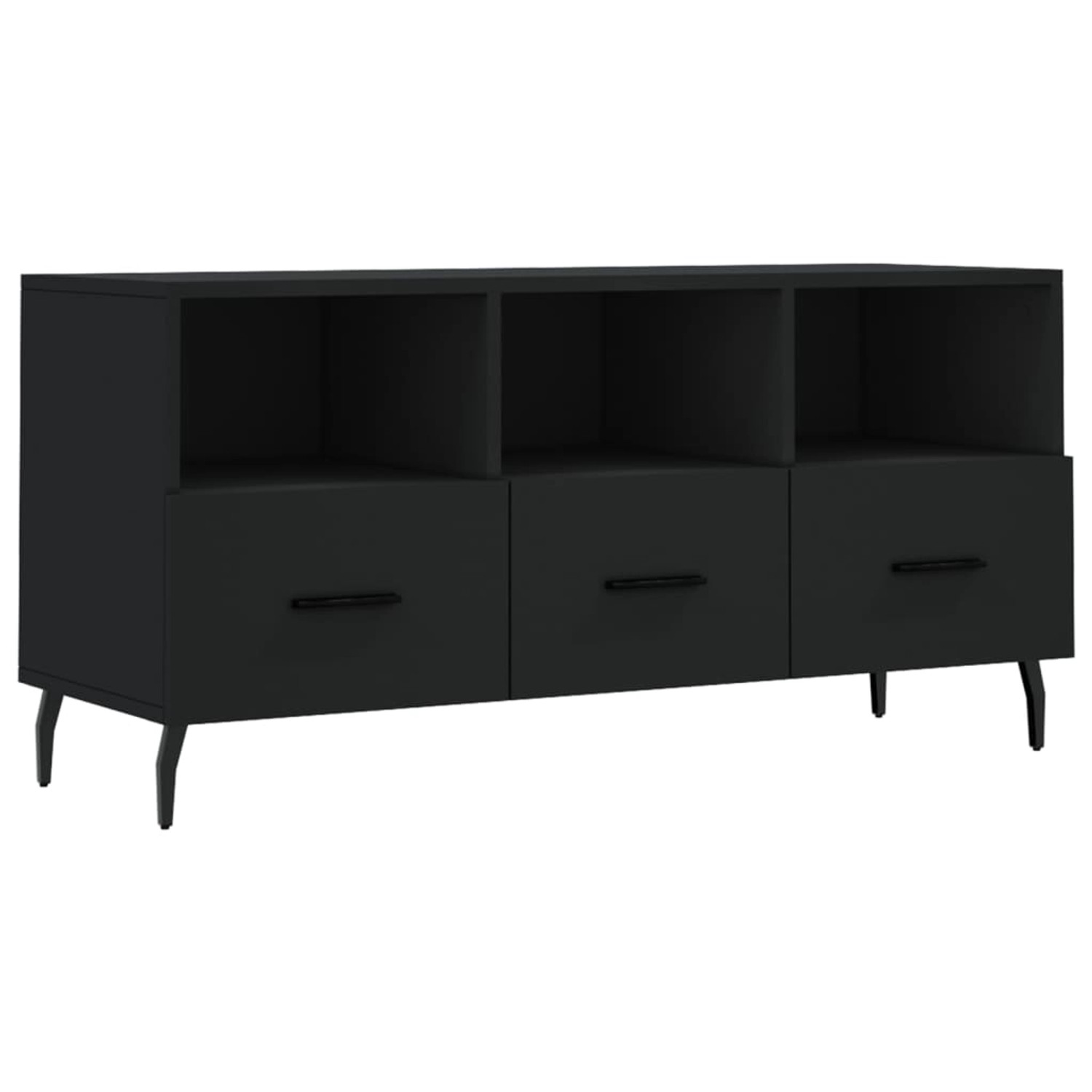VidaXL TV-Schrank Schwarz 102x36x50 cm Holzwerkstoff Modell 2 VidaXL TV-Schrank Schwarz 102x36x50 cm Holzwerkstoff Modell 2 von VIDAXL