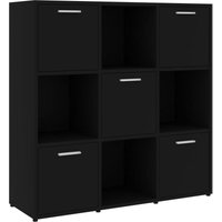 Bücherregal,Standregal Schwarz 90x30x90 cm Holzwerkstoff vidaXL von BONNEVIE