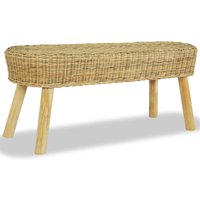 Flurbank 110 x 35 x 45 cm Rattan Natur vidaXL916338 von BONNEVIE