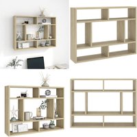 Wandregal Sonoma-Eiche 75x16x55 cm Holzwerkstoff - Wandregal - Wandregale - Home & Living - Braun von VIDAXL