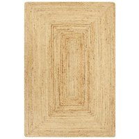 Bonnevie - Teppich,Fußmatte Handgefertigt Jute Natur 120x180 cm vidaXL von BONNEVIE