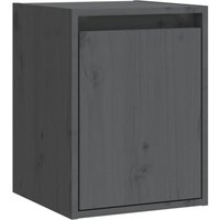 Bonnevie - Wandschrank Badschrank Grau 30x30x40 cm Massivholz Kiefer vidaXL von BONNEVIE