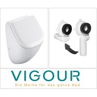 Vigour - derby Urinal Zulauf verdeckt mit SoftClose Deckel und Ablaufgarnitur Vigour - derby Urinal Zulauf verdeckt mit SoftClose Deckel und Ablaufgarnitur von VIGOUR